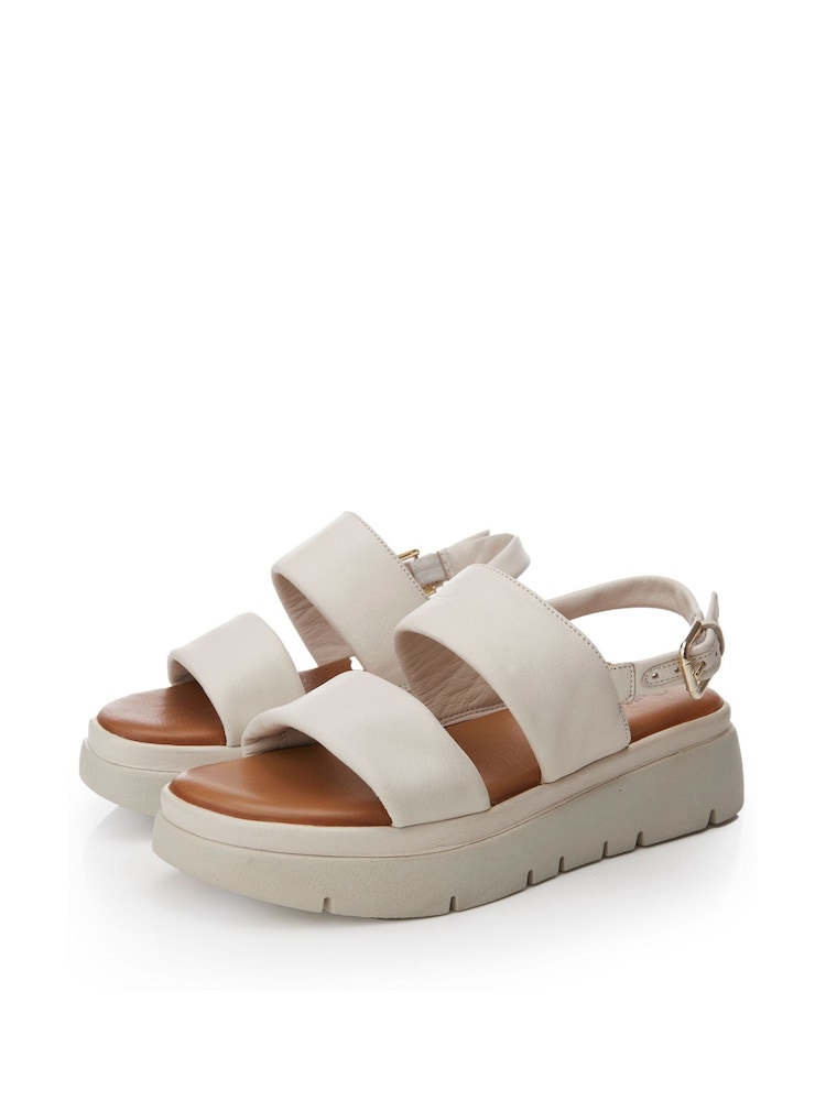 Moda in Pelle Netty Two Part Platform Leather Sandal - Image 2 of 5