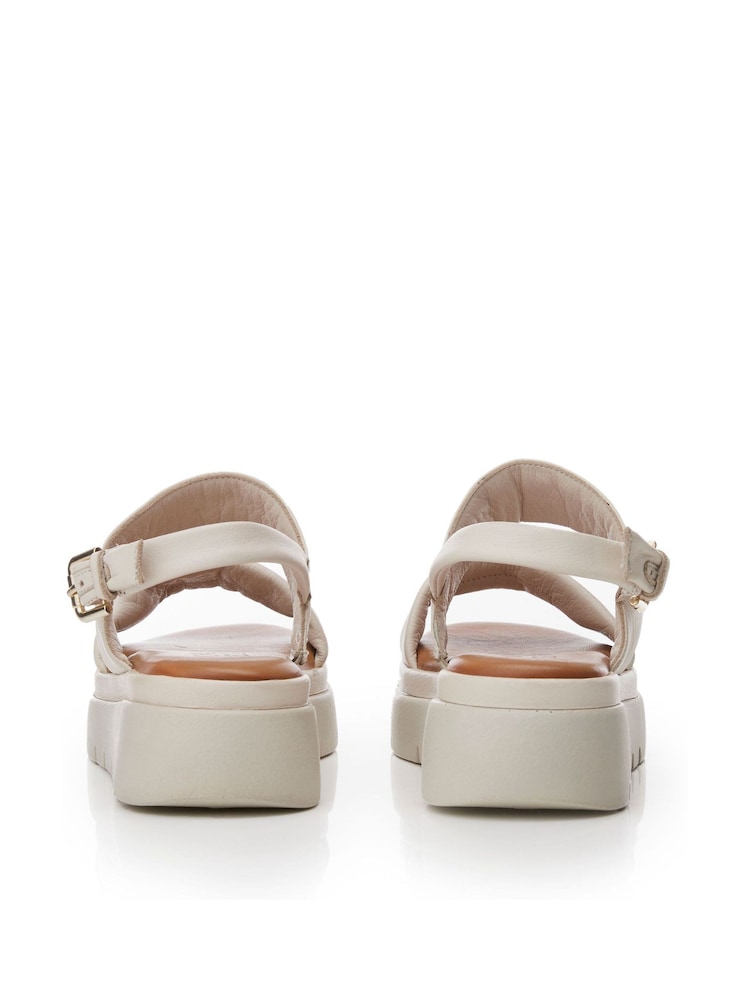 Moda in Pelle Netty Two Part Platform Leather Sandal - Image 4 of 5