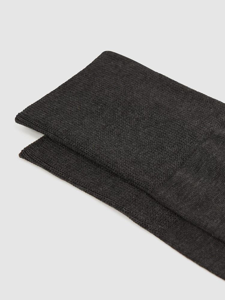 Falke Dark Grey Falke Crew Socks - Image 2 of 3