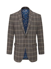 Skopes lepo prilegajočem se kroj; oprijet kroj Ackley Check Suit: jakna; suknjič - Slika 3 iz 4