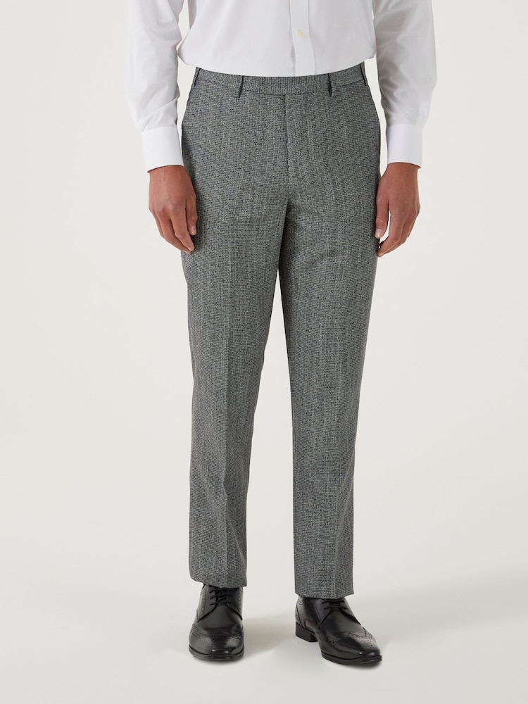 Skopes Grey Tailored Fit Barlow Puppytooth Suit: Trousers - Image 1 of 4
