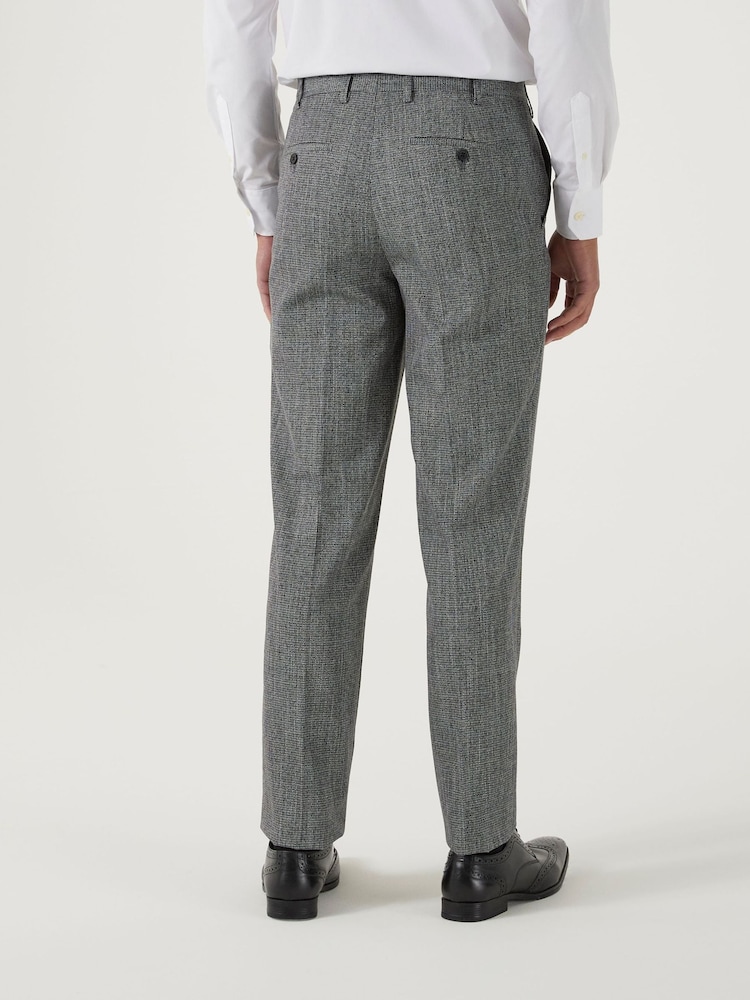 Skopes Grey Tailored Fit Barlow Puppytooth Suit: Trousers - Image 2 of 4