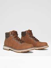 Threadbare Brown Lace Up Chukka Boots - Image 2 of 4