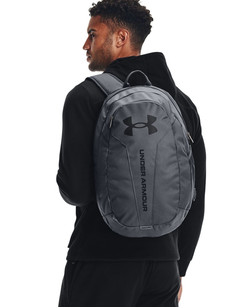 Under Armour Grey Hustle Lite Backpack - Image 1 of 6