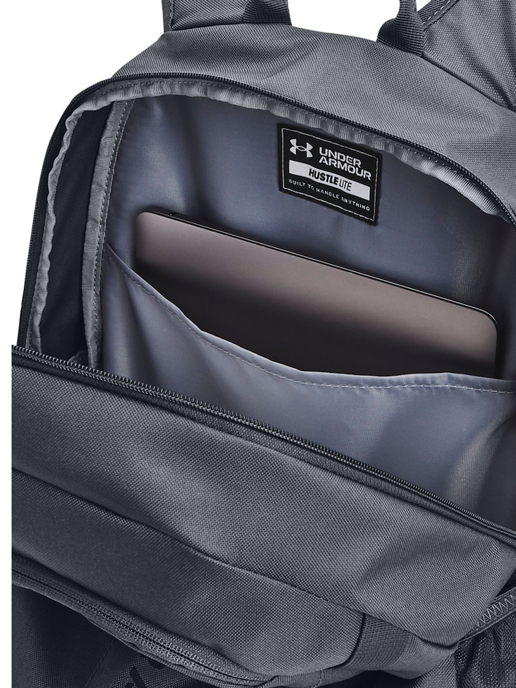 Under Armour Grey Hustle Lite Backpack - Image 6 of 6
