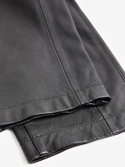Black Premium Leather Biker Trousers - Image 10 of 10