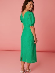 Myleene Klass Green Lace Midi Dress - Image 2 of 2