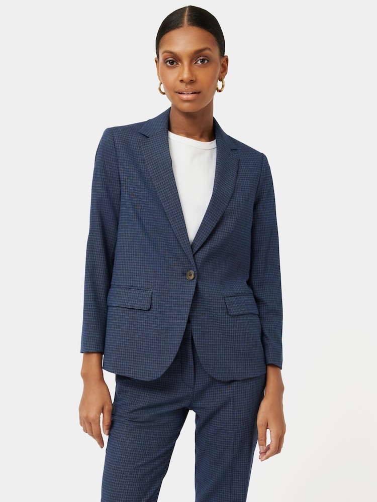 Jigsaw Blue Brook Check Jacket - Image 1 of 6