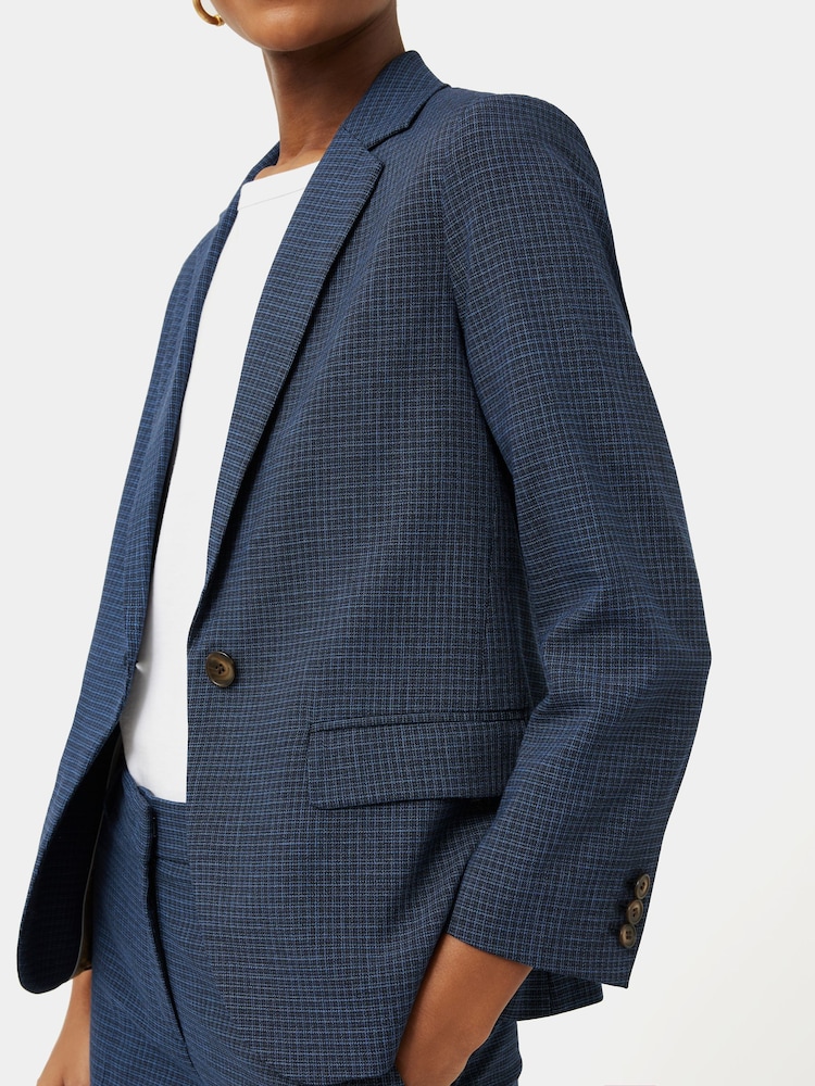 Jigsaw Blue Brook Check Jacket - Image 6 of 6