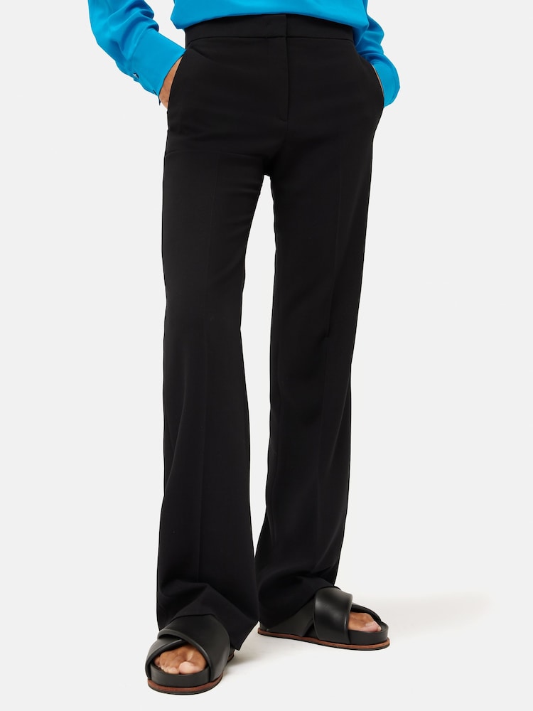 Jigsaw Black Fluid Twill Mason Trousers - Image 1 of 3