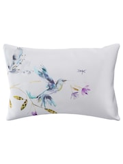 Voyage Aster White Tafuna 100% Cotton Sateen Duvet Cover and Pillowcase Set - Image 4 of 5