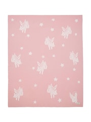 Cath Kidston Pink Flying Pigs 100% Cotton Throw - Image 2 of 2
