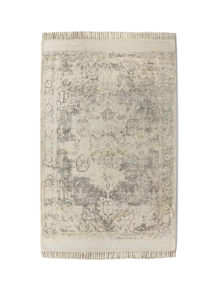 Origins Cream Vintage Fringe Hand Loom Rug - Image 3 of 3