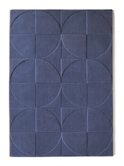Origins Infinity Blue Penny Carved Rug - Image 4 of 4