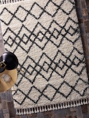 Origins Cream Morocco Shaggy Rug - Image 1 of 4
