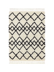 Origins Cream Morocco Shaggy Rug - Image 4 of 4