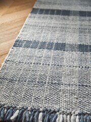 Origins Blue Highland Check Rug - Image 2 of 4