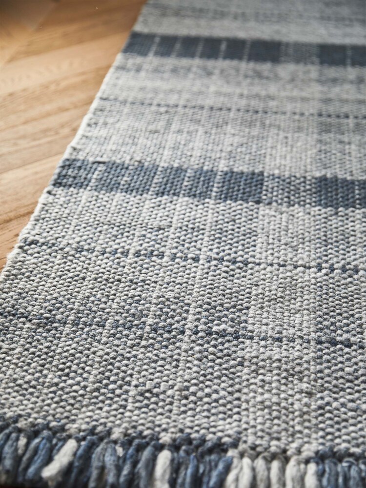 Origins Blue Highland Check Rug - Image 2 of 4