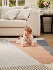 Origins Brown Bauhaus Graphic Rug - Image 2 of 3