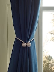 Natural Magnetic Curtain Tie Backs Set of 2 - Image 1 of 4