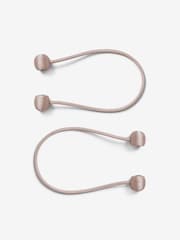 Natural Magnetic Curtain Tie Backs Set of 2 - Image 2 of 4