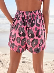 Pink Animal Elasticated Pull On Shorts - Image 3 of 6