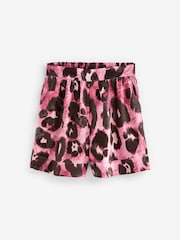 Pink Animal Elasticated Pull On Shorts - Image 5 of 6