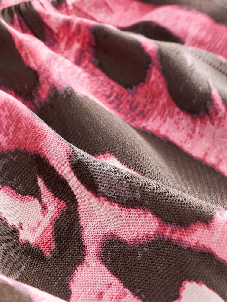 Pink Animal Elasticated Pull On Shorts - Image 6 of 6