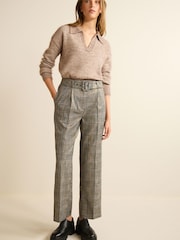 Check Tailored Straight Trousers - Image 1 of 6
