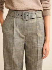 Check Tailored Straight Trousers - Image 4 of 6
