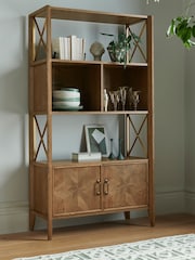 Nina Campbell Dark Oak Tedworth Shelving Unit - Image 1 of 7