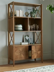 Nina Campbell Dark Oak Tedworth Shelving Unit - Image 2 of 7