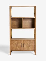 Nina Campbell Dark Oak Tedworth Shelving Unit - Image 4 of 7