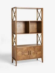 Nina Campbell Dark Oak Tedworth Shelving Unit - Image 6 of 7