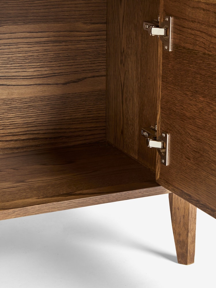 Nina Campbell Dark Oak Tedworth Shelving Unit - Image 7 of 7
