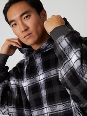 Threadbare Grey Borg Oversized Loungewear Hoodie - Image 4 of 4