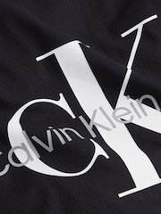 Calvin Klein Black Slim Monogram 100% Cotton T-Shirt - Image 5 of 5