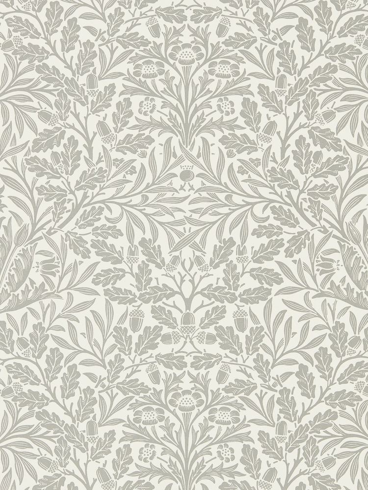 Morris & Co. Grey Pure Acorn 10.05M Wallpaper - Image 2 of 2
