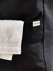 Black Monochrome Pocket Laundry Basket - Image 3 of 6