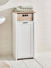 White Malvern Chalk Laundry Basket - Image 1 of 11