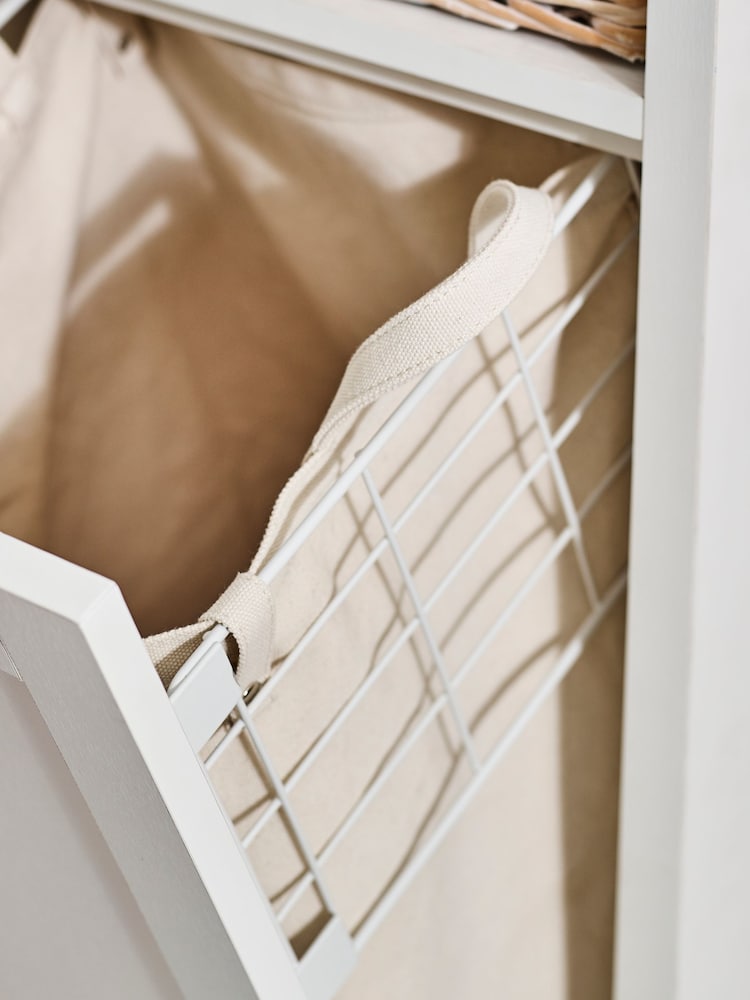 White Malvern Chalk Laundry Basket - Image 11 of 11