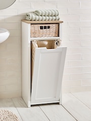 White Malvern Chalk Laundry Basket - Image 2 of 11