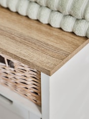 White Malvern Chalk Laundry Basket - Image 8 of 11