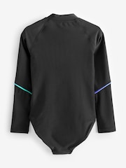 Black/Pink Ombre Long Sleeved Swimsuit (3-16yrs) - Image 6 of 7