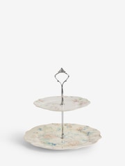 Shabby Chic by Rachel Ashwell® Blue Floral Cake Stand Fine China - Image 2 of 4
