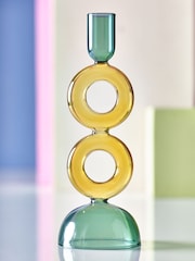 Novogratz Green/Yellow Donut Taper Candle Holder - Image 5 of 6