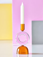 Novogratz Pink/Orange Donut Taper Candle Holder - Image 1 of 4
