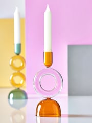Novogratz Pink/Orange Donut Taper Candle Holder - Image 2 of 4
