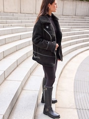 Black Forever Comfort® Buckle Detail Knee High Boots - Image 2 of 8