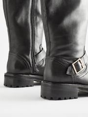 Black Forever Comfort® Buckle Detail Knee High Boots - Image 7 of 8